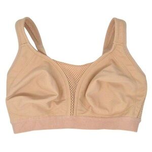 Amoena Medium Impact Sports Bra, Nude Color - Size 32DD, Performance‎ 0794